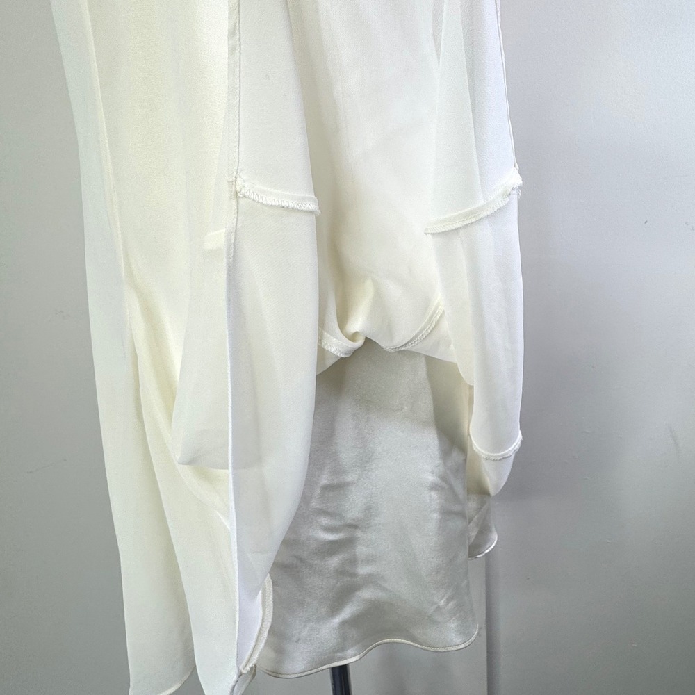 Valerie Stevens Intimates Chemise and Robe Small Cream - Picture 7 of 13